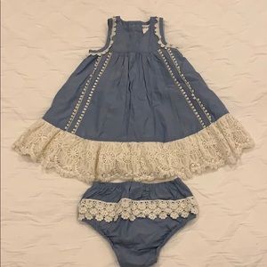 Artisan NY girls embroidered dress